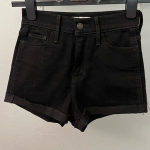 Hollister Black jean shorts